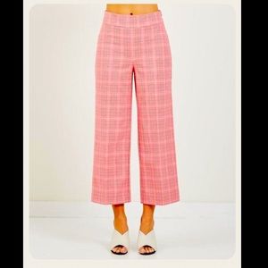 Just Female Maxime Trouser in
Rose Check size Small